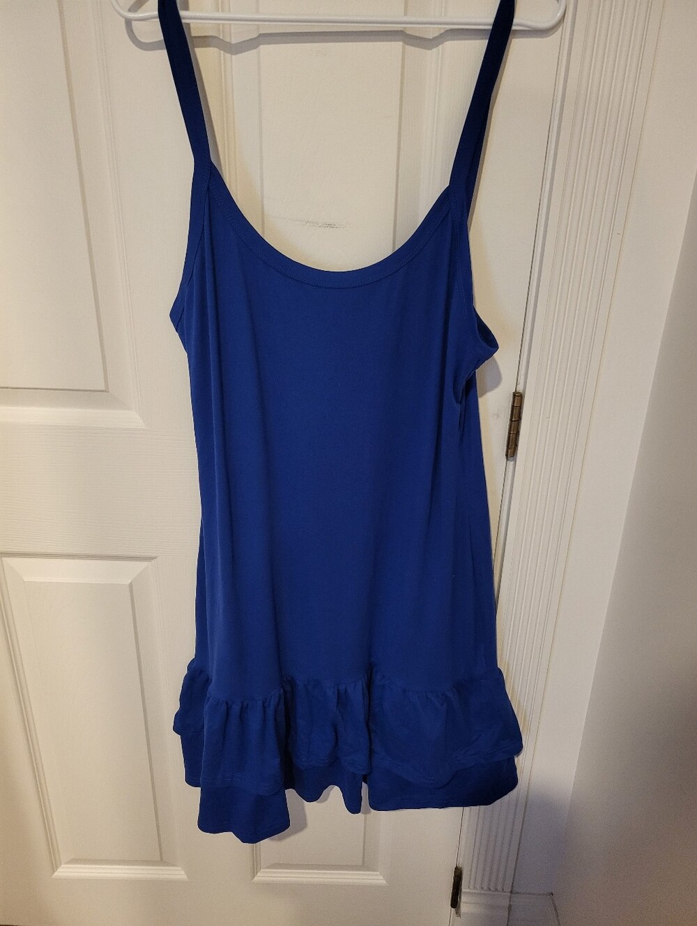 Women’s Royal Blue Ruffle-Hem Dress